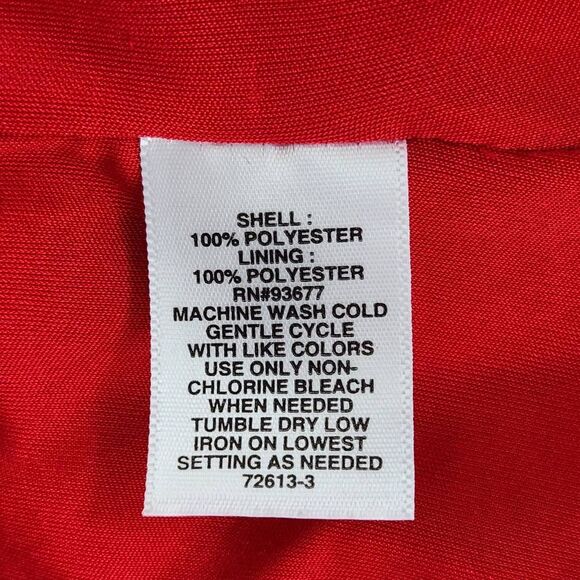 Liz Claiborne Red Sleeveless Top with Bubble Hemline and Sparkly Accents Size 1X - Picture 8 of 9